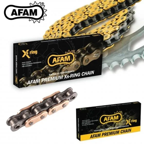 Afam A520-104xmr3 2014-2018 Kawasaki Ninja 250sl Uyumlu Zincir Xmr3 Xring Çelik Renk