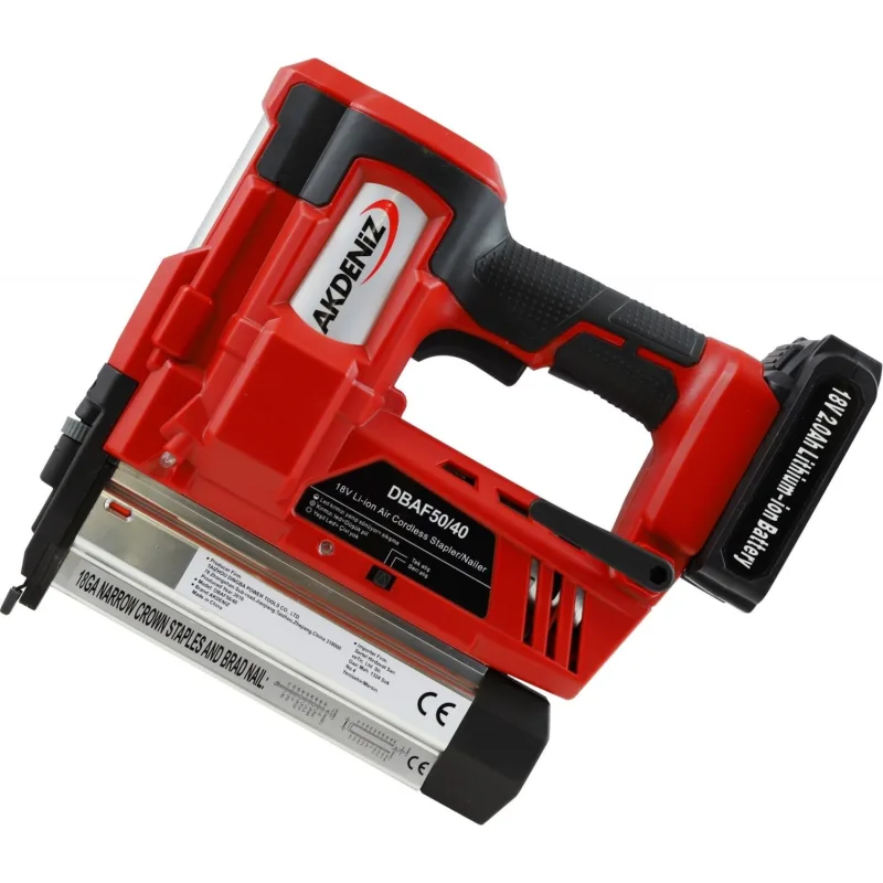 Akdeniz AKD DBAF50/40 18 V Şarjlı Zımba Çivi Çakma Tabancası