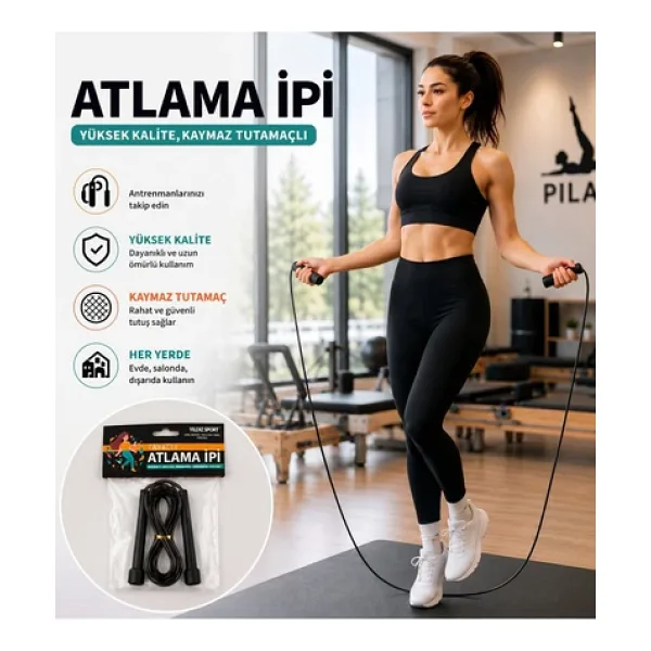 Atlama İpi - Kaymaz Tutmaçlı