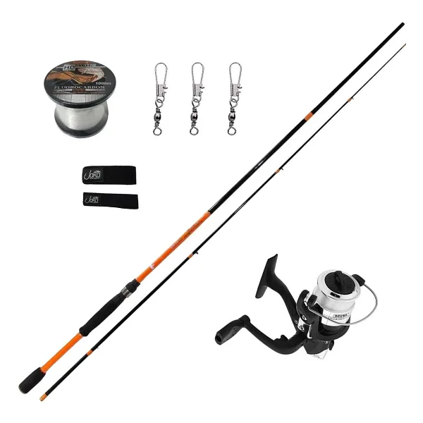 Avlivari Tam Takım Hobi Kıyı Lrf Olta Seti Simple 200 - Bauer Akira 220CM 4-18 gr