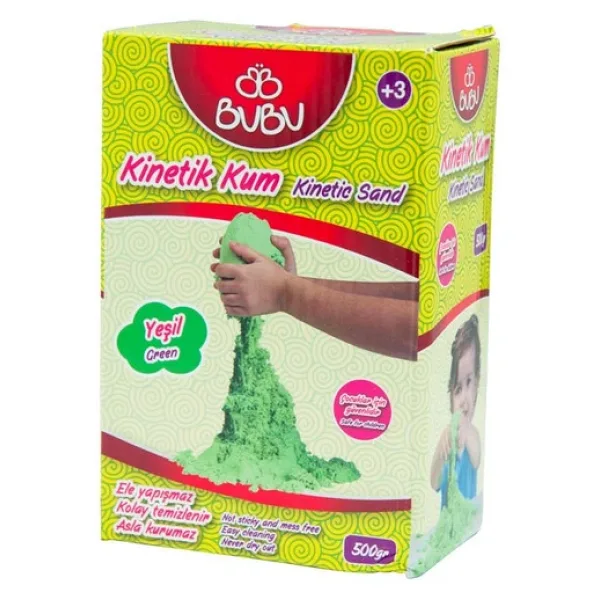 Bubu 500 gr Yeşil Kinetik Kum