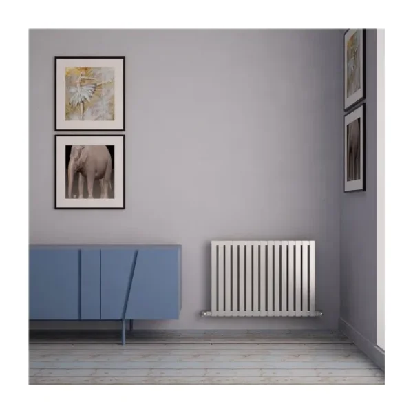 Carisa Sarp Yatay Paslanmaz Çelik Radyatör Modern Tasarım Satine 60x81 Cm