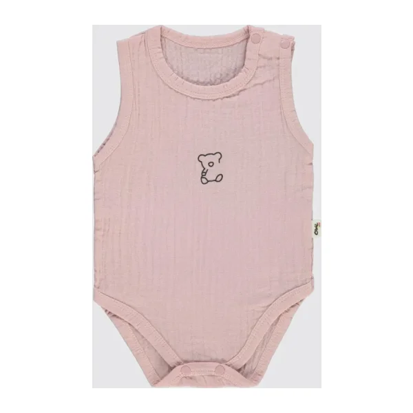 Civil Baby Bebek Çıtçıtlı Badi 1-18 Ay Pembe