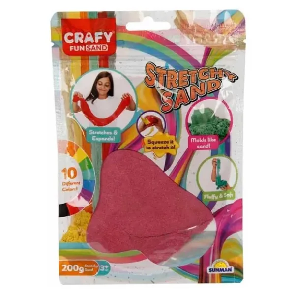 Crafy Streç Pembe Oyun Kumu 200 gr