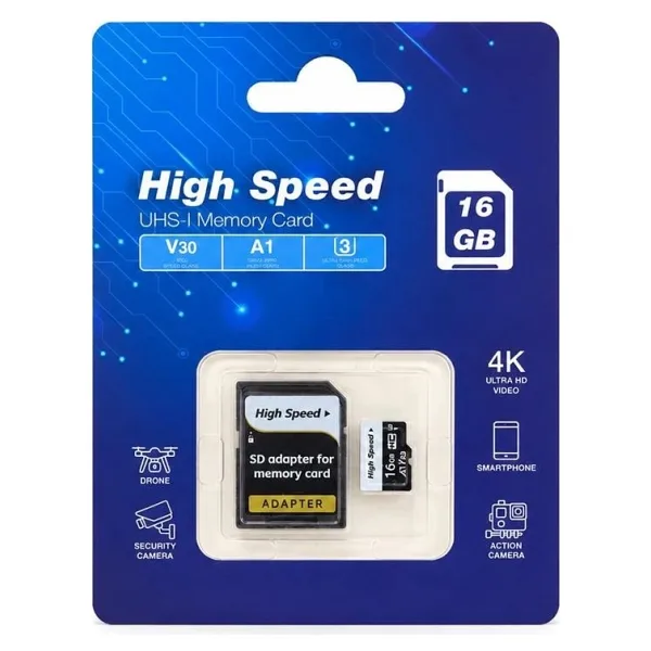Elba High Speed Class 10 UHS-I U3 A1 V30 16 GB Micro SD Kart
