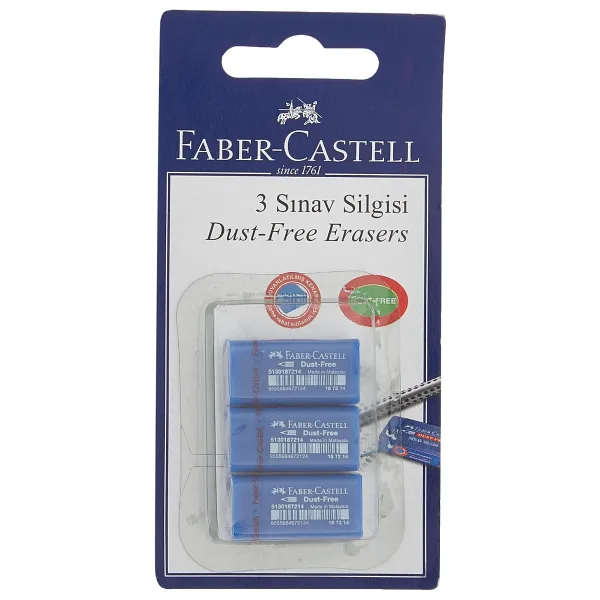 Faber-castell Sınav Silgisi 3'lü