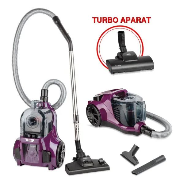 Fakir Ranger Comfort 890 W Toz Torbasız Turbo Başlıklı Süpürge HEPA 13 - Mor