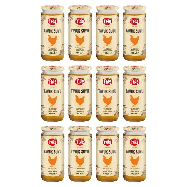 Fide 480 ml 12'li Tavuk Suyu