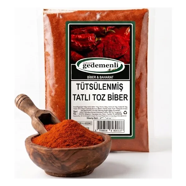 GEDEMENLİ Tütsülenmiş Tatlı Toz Biber 250 Gr