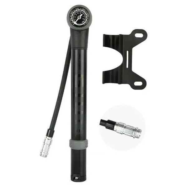 Giyo GP-84 120psi Göstergeli Hortumlu Bisiklet El Pompası