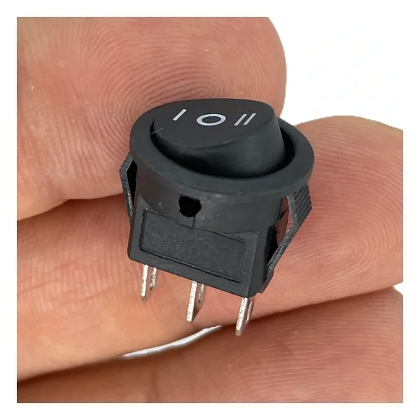 IC-134E-5 Yuvarlak Mini Anahtar ON-OFF-ON 3P