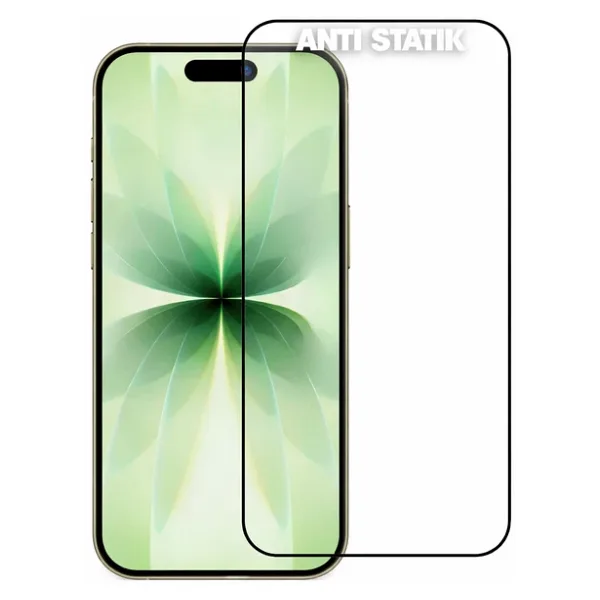 İphone 17 Uyumlu Anti Statik Ekran Koruyucu Toz Tutmayan Kırılmaz Cam