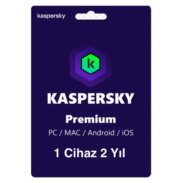 Kaspersky Premium 1 Cihaz 2 Yıl (Dijital Teslimat) VPN Dahil Değildir Şeffaf