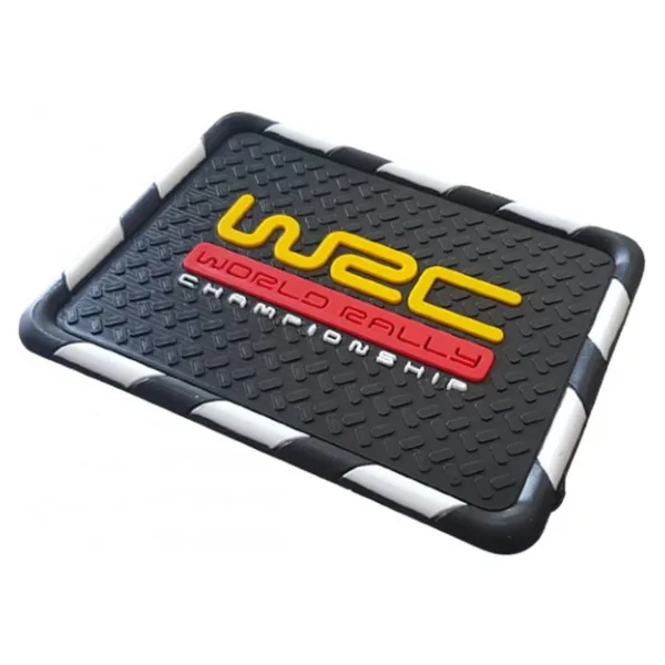 Kaydirmaz Silikonlu Ped Arac Gogus Torpido Ev Ofis Cok Amacli Wrc Damali Desen 18 Cm X 13,5Cm