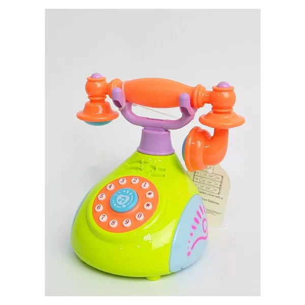 Klasik Stil Pilli Müzikli Çocuk Telefonu - Renkli