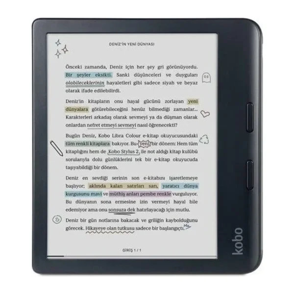 Kobo Libra Colour Siyah 32 GB 7" E-Kitap Okuyucu