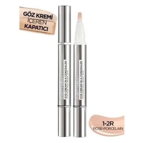 L'Oreal Paris True Match Göz Kremi İçeren 1-2R Rose Porcelain Kalem Kapatıcı