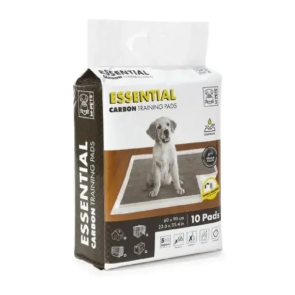 M-Pets Essential Karbonlu Yapışkanlı 60x90 cm 10'lu Köpek Çiş Pedi