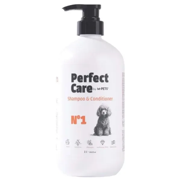M-Pets Perfect Care 2'si 1 Arada Yumuşatıcı 1 lt Köpek Şampuanı