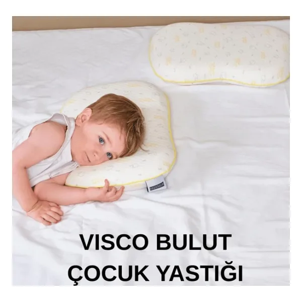 Ma'Demur Visco Çocuk Yastığı Uyku Arkadaşı Bulut Yastık 45X30X8Cm