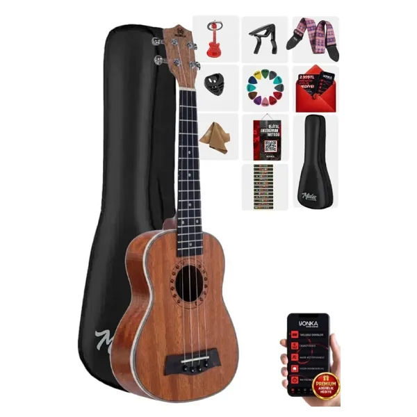 Maxword MU-21 PRO Maun Soprano Ukulele Seti