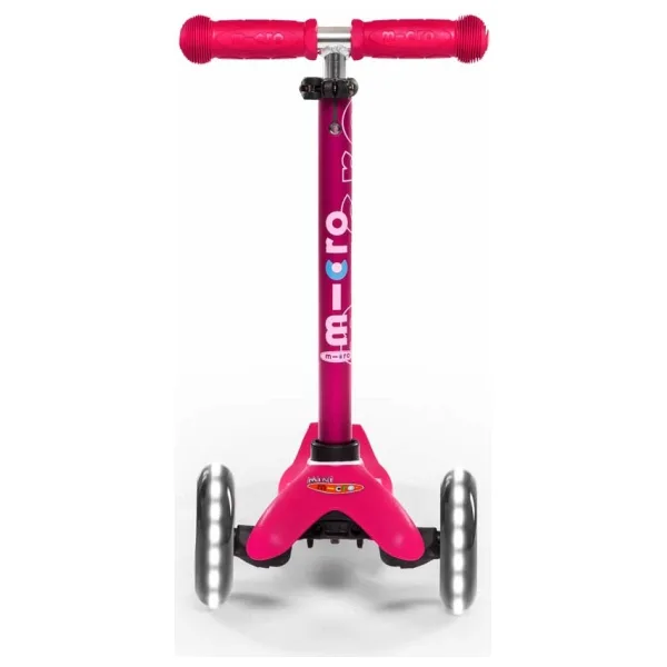 Micro Mini Deluxe Magic MMD130 Pembe Işıklı 3 Tekerlekli Çocuk Scooter