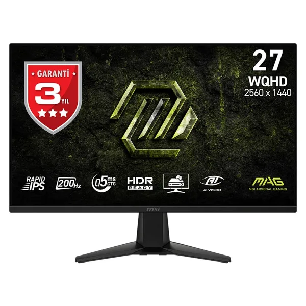 MSI MAG 274QF E20 27" 0.5 ms 2K IPS 200 Hz Oyuncu Monitörü