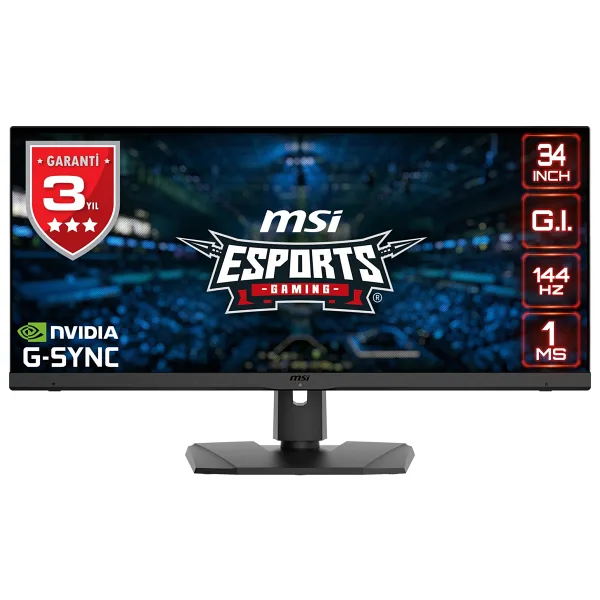 MSI Optix MPG341QR 34" 1 ms WQHD IPS 144 Hz Oyuncu Monitörü