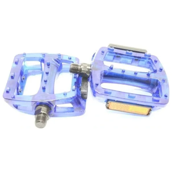Neco Wp601 Geniş Mtb Bmx Platform Pedal 110 X 100 Mm 415 Gram Transparan Mavi