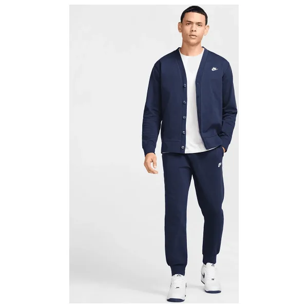 Nike Club Knit FQ4330-451 Lacivert Jogger Erkek Eşofman Altı