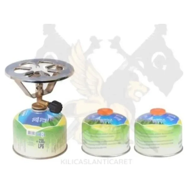 Nurgaz Pergamon NG-071 230 gr 2 Adet Kartuşlu Kamp Ocağı