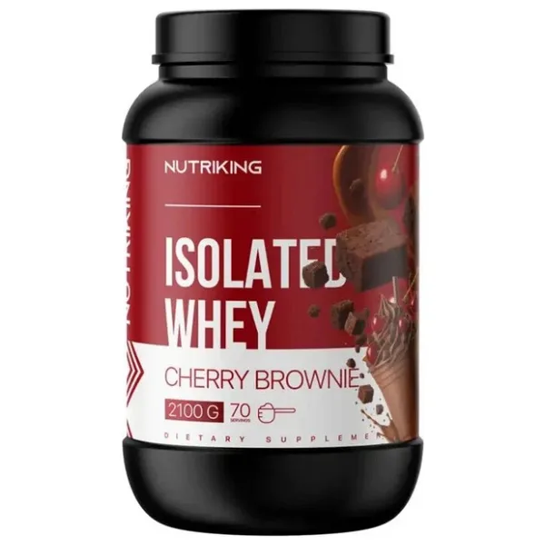 Nutriking Izole Whey 2100G 70 Servis Vişneli Brownie Aromalı Protein Tozu Yüksek Protein Desteği