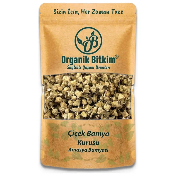 Organik Bitkim Amasya Çiçek Bamya Kurusu 1 kg
