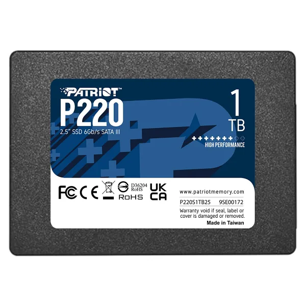 Patriot P220 P220s1tb25 Sata 3.0 2.5" 1 TB SSD