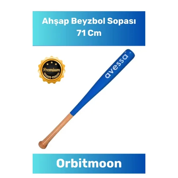 Premium Üretim Kırılmaz Kaliteli Mükemmel Kavrayışlı Ahşap 28 inc Baseboll Beyzbol Sopası 71 Cm