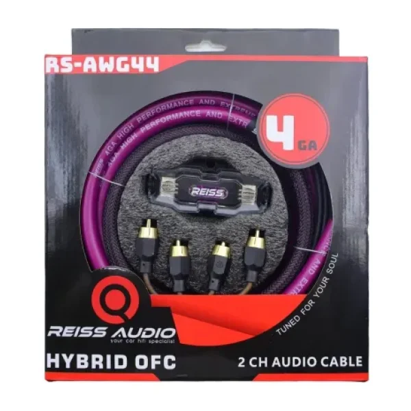 Reiss Audio Rs-awg44 4ga Hybrid Ofc profesyonel amfi kablo seti set kablosu 2025 yeni seri