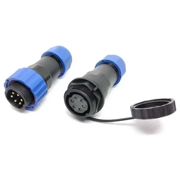 SD20 6 Pin 20mm Su Geçirmez Konnektör Takımı