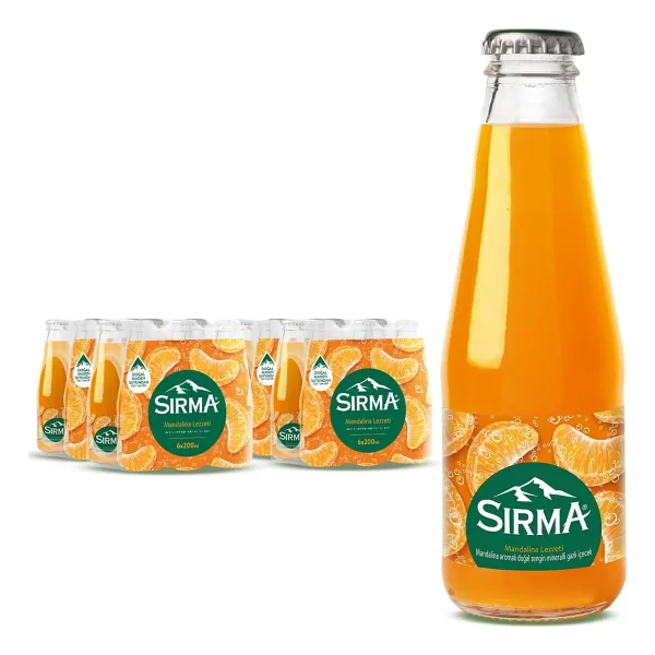 Sırma C Vitaminli Mandalina Aromalı 200 ml 24'lü Paket Maden Suyu