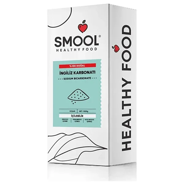 SMOOL Ingiliz Karbonatı (1000 GR) , Içilebilir, Katkısız, Yenilebilir, Gıda Tipi, Food Grade