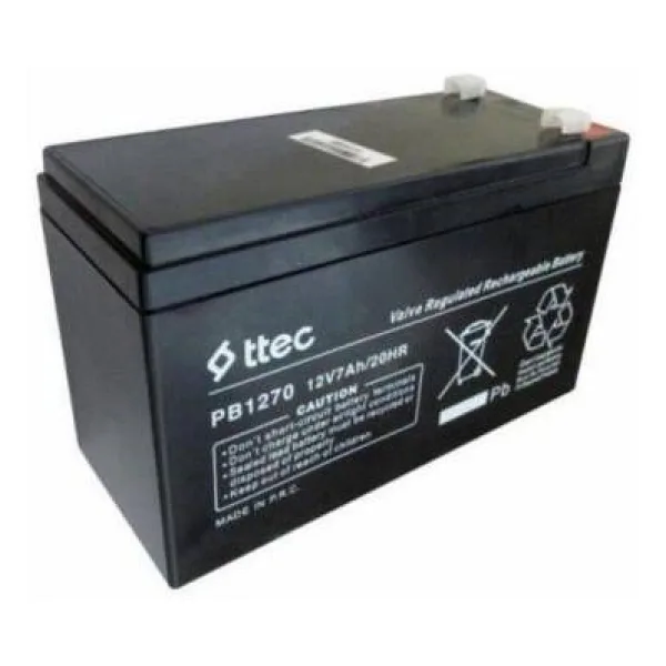 Ttec Base 12V 7AH Bakımsız Kuru Akü