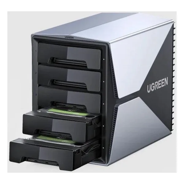 UGREEN 15974 CM646 5 Yuvalı USB-C to 2.5"-3.5" SATA HDD SSD RAID Disk Dizisi
