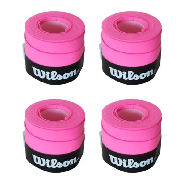 Wilson Comfort Bowl O'grips 4 Adet Grip, Tenis Raketi Gribi Pembe