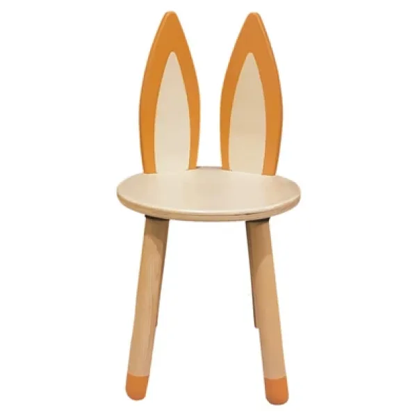 Wood & Joy Doğal Ahşap Renkli Çocuk Sandalye Tilki