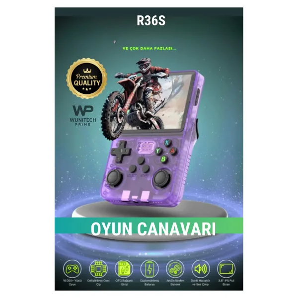 WUNİT R36s Oyun Konsolu Güncel El Atarisi 21.000 Oyun Hd Ekran Retro Oyunlar