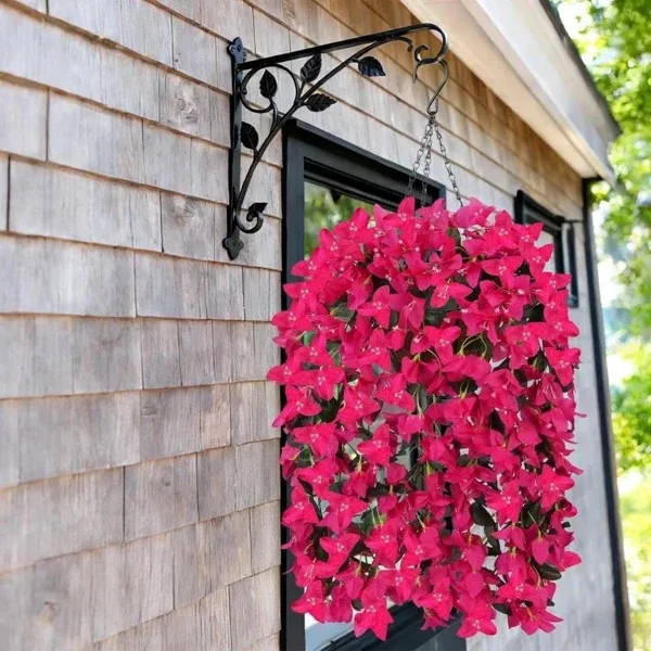 Yapay Çiçek Fuşya Begonvil Çiçeği 5 Dallı 60cm Sarkan Çiçek bg605