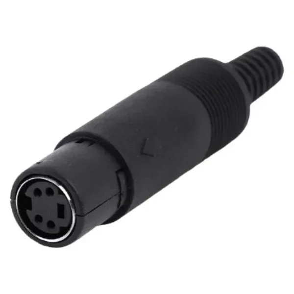4 Pin Dişi Mini DIN Konnektör