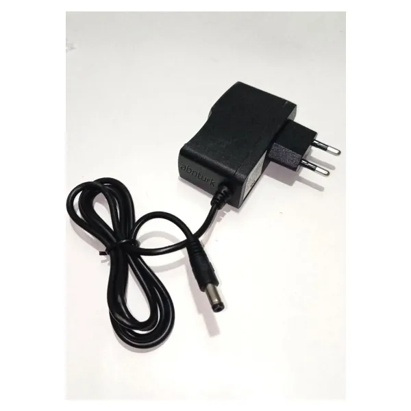 abnturk 6 Volt 1000 mAh Akım Korumalı 6 Volt Akü Şarj Adaptörü 5.5x2.5mm Jak Fişli 6V 1A Akülü Araba Şarjı