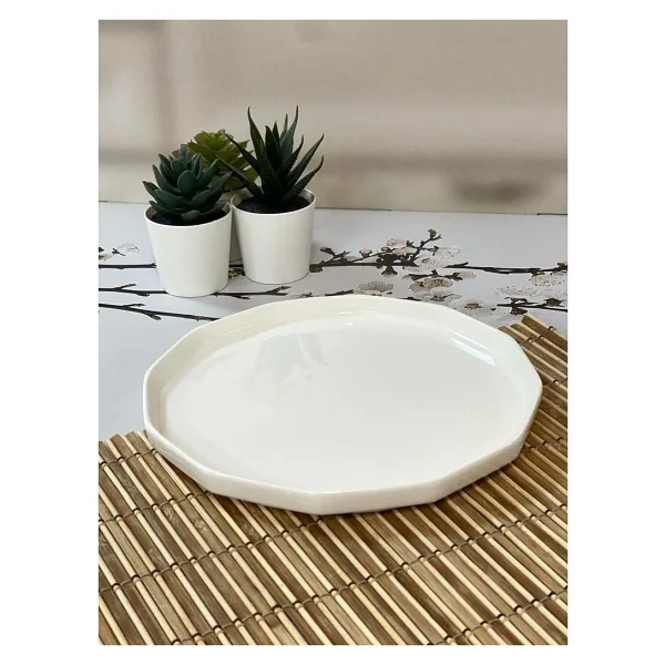 Acar Hexagon Art Pasta Tabağı 21 cm