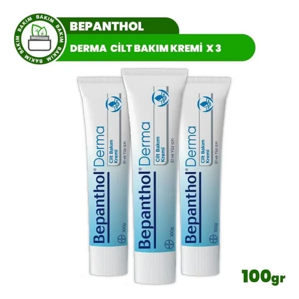 Bepanthol Derma Cilt Bakım Kremi 100 gr 3 Adet
