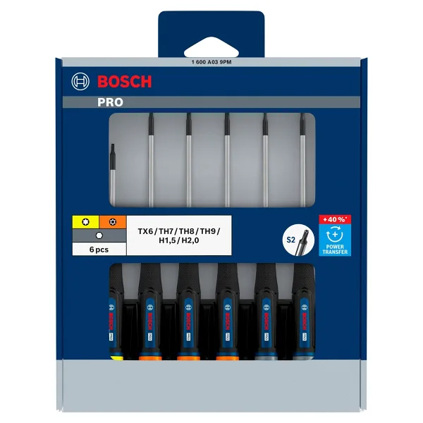 Bosch Profesyonel Hassas Tornavida Seti (Tx/Th/H), 6 Parça Klemens Tornavida